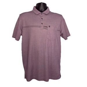 Travis Mathew Shirt Men’s M Purple Golf Polo With Pocket Style # 1MV134